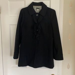 J.Crew wool black coat